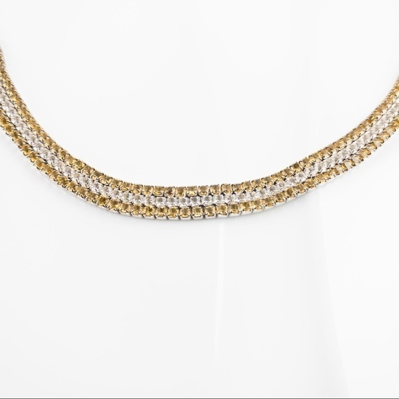 Sterling Silver White Topaz and Citrine Gemstone Layered Bracelet .925 NWT - Picture 10 of 14